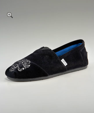 Beaumont Velvet Skull Shoe