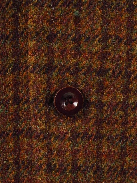 Checked Harris Tweed Wool Jacket