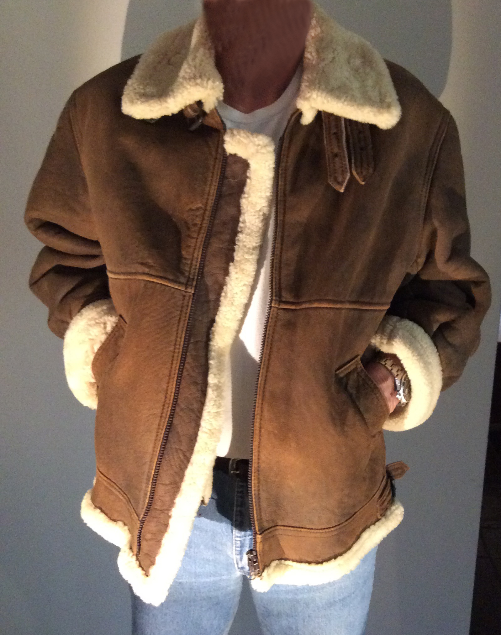 tom hardy shearling jacket