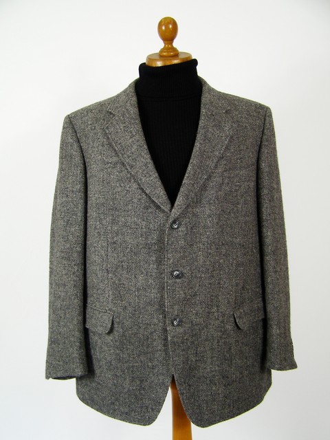 Grey Harris Tweed jacket.