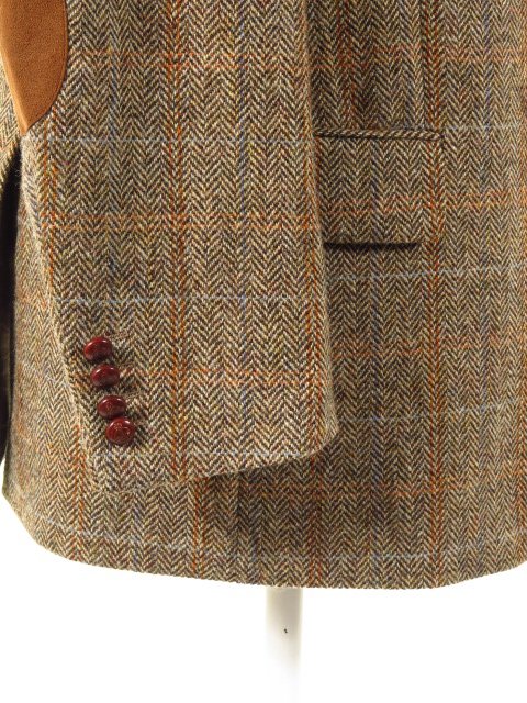 Harris Tweed Jacket With Elbow Patches