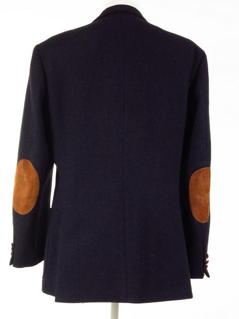 Navy Harris Tweed Jacket