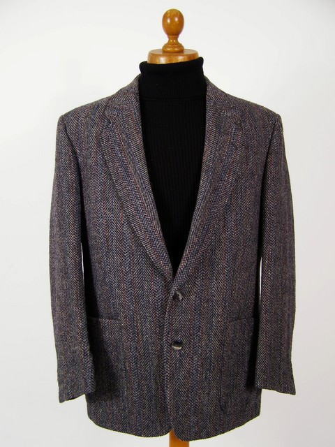 Patch pocket Harris Tweed sport coat.