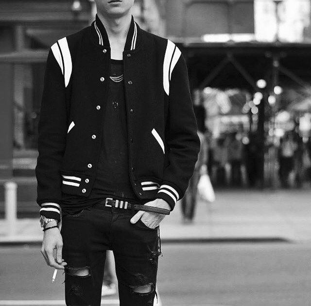 Saint Laurent teddy jacket 3 passant belt