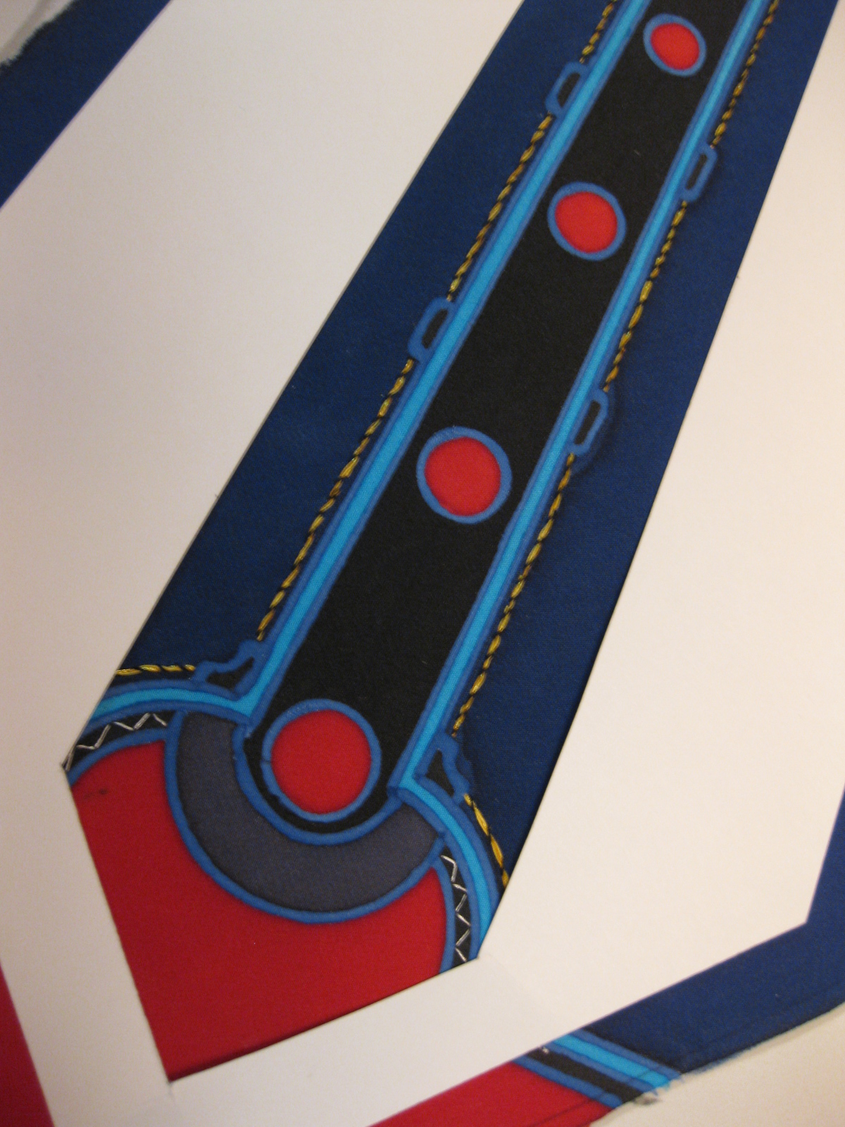 The Art of Neckwear: 
Hand-painted, Hand-embroidered, Handmade.
Art Deco inspired