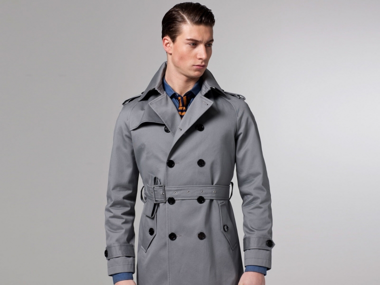The Excursionist Gray Trenchcoat