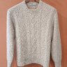 SOLD - Inis Meain Wool Cashmere Aran Sweater